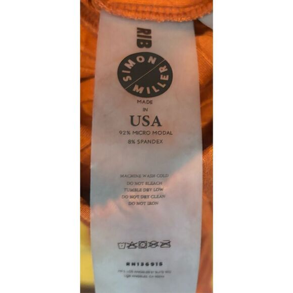 SIMON MILLER Cyrene Ribbed Knit Pants in Burnt Orange NWOT Size Small - Picture 10 of 10